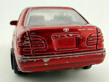 TOYOTA COROLLA, Resoraki, Die cast 79042, Czerwony, 1:64 – zdjęcie 7