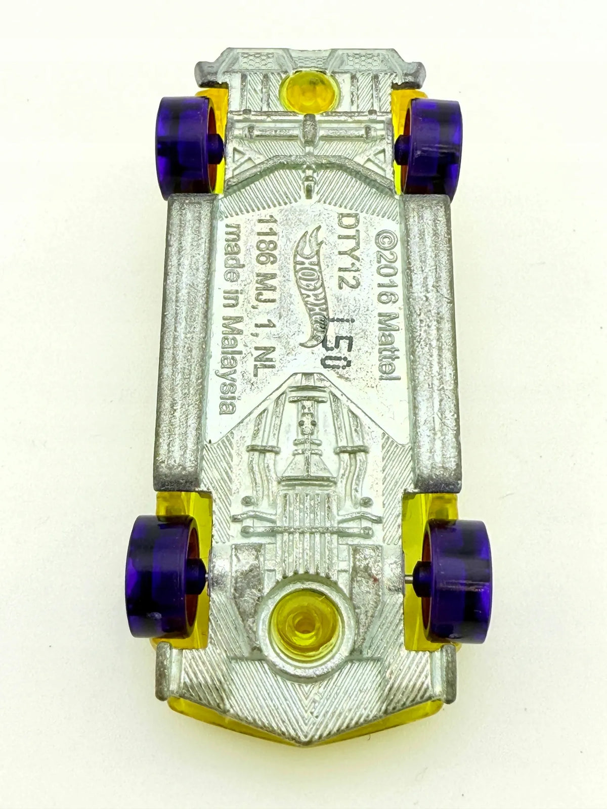 X-STEAM, Hot Wheels 2016, Resoraki Die cast DTY12, Żółty Przeźroczysty 1:64 – zdjęcie 7