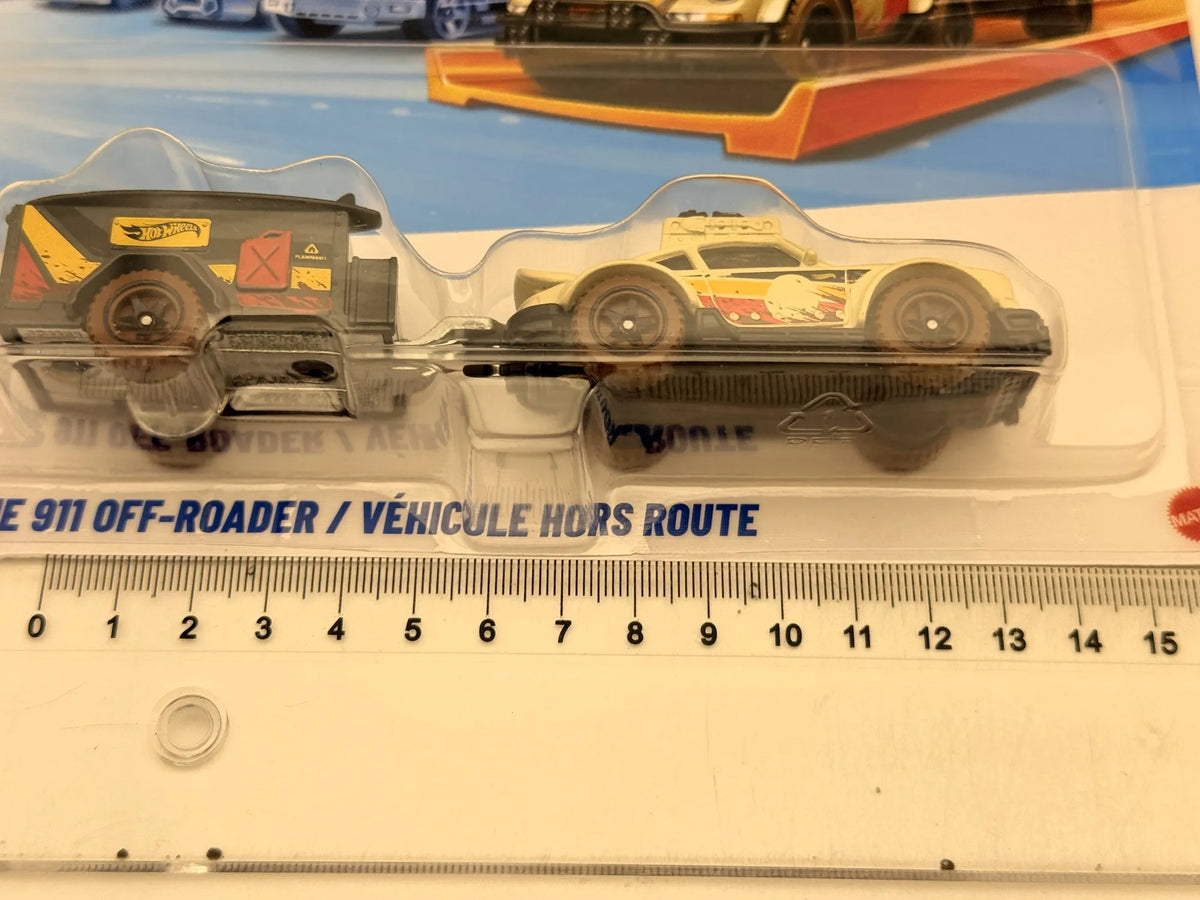 PORSCHE 911 OFF-ROADER, Hot Wheels 2025, HYT56 JCM61, Kremowy 1:64 Resoraki – zdjęcie 7