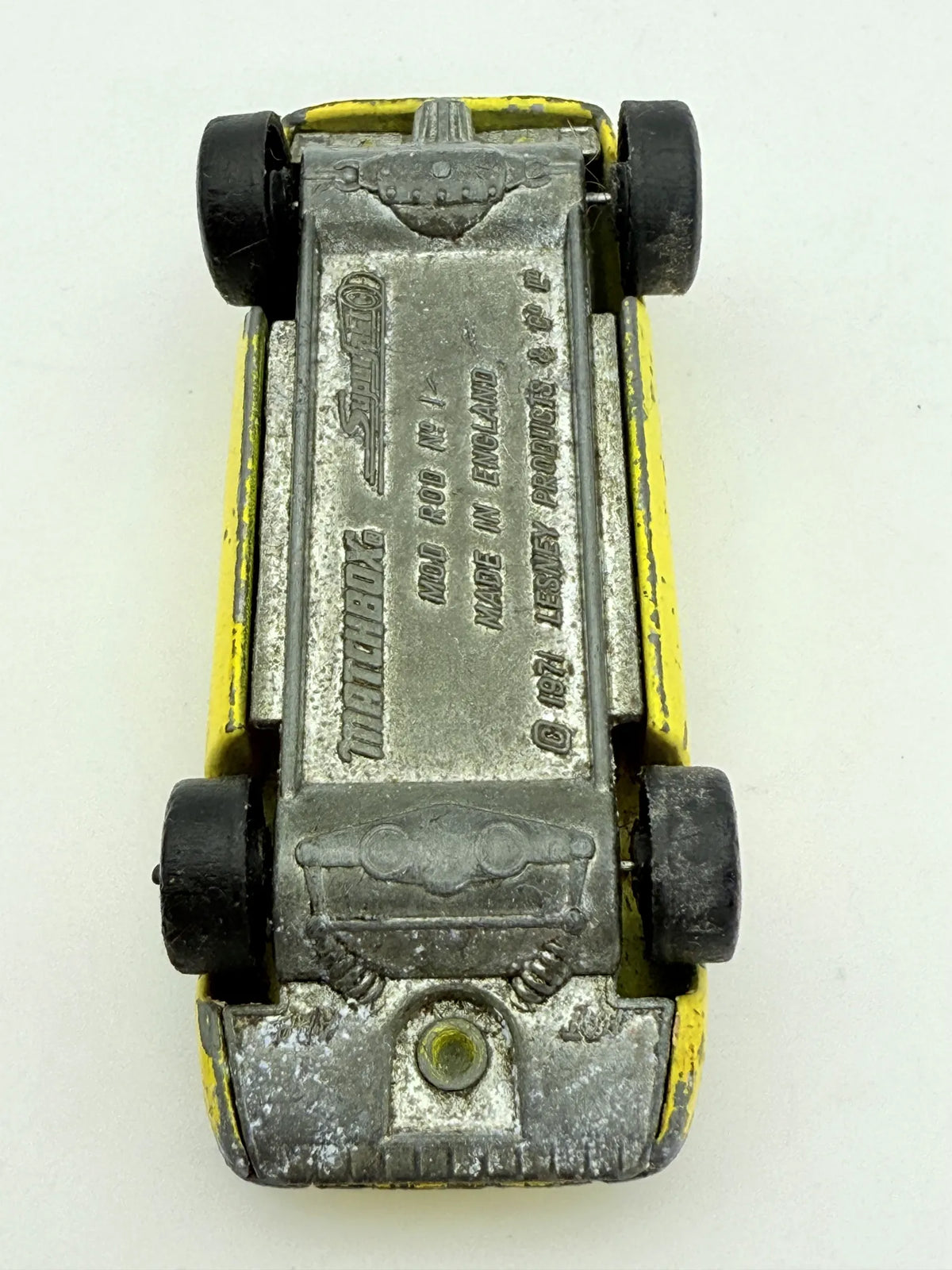 Mod Rod Matchbox Żółty 1:64 Made in Anglia – zdjęcie 7