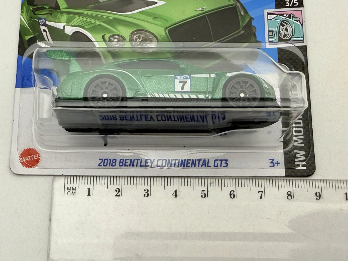 2018 BENTLEY CONTINENTAL GT3 Hot Wheels 2023 Zielony 1:64 Protektor – zdjęcie 7