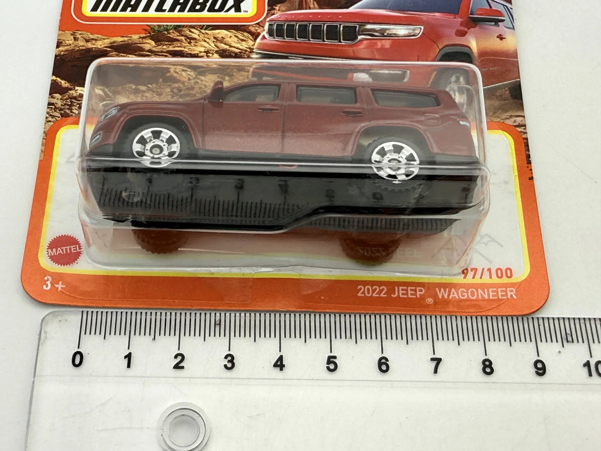 2022 Jeep Wagoneer Matchbox 2024 Bordowy 1:64 Suv – zdjęcie 7