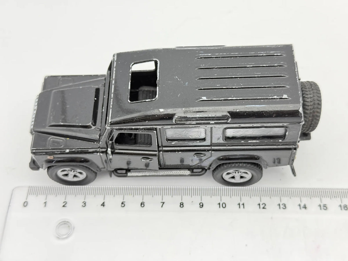 LAND ROVER DEFENDER, Unbranded Die cast, Czarny, 1:31, Resoraki – zdjęcie 7