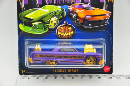 '64 Chevy Impala Halloween Hot Wheels 2023 Fioletowy 1:64 – zdjęcie 7