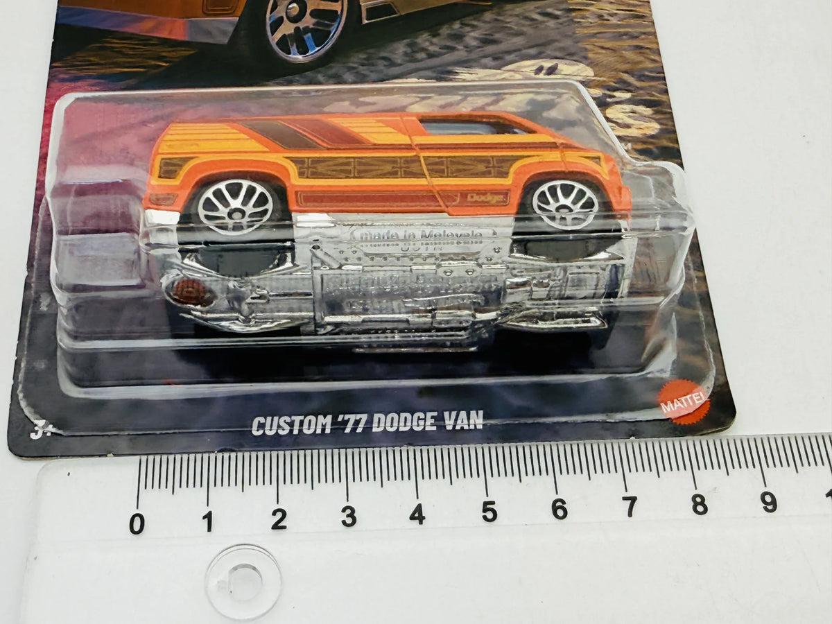 Dodge Custom '77 Van Hot Wheels 2024 Silver 1:64 Van – zdjęcie 7