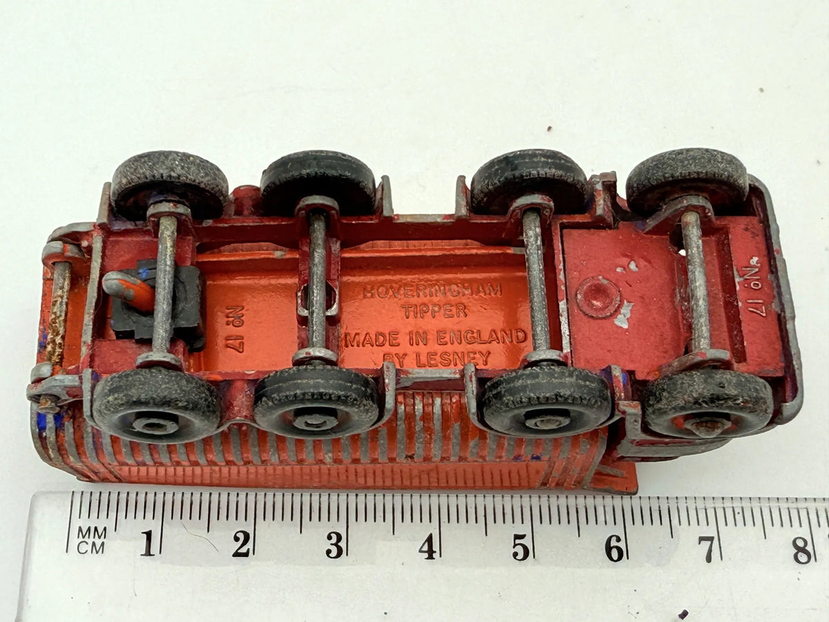Hoveringham Tipper Lesney Pomarańczowo-Czerwony 1:64 Made in Anglia – zdjęcie 7
