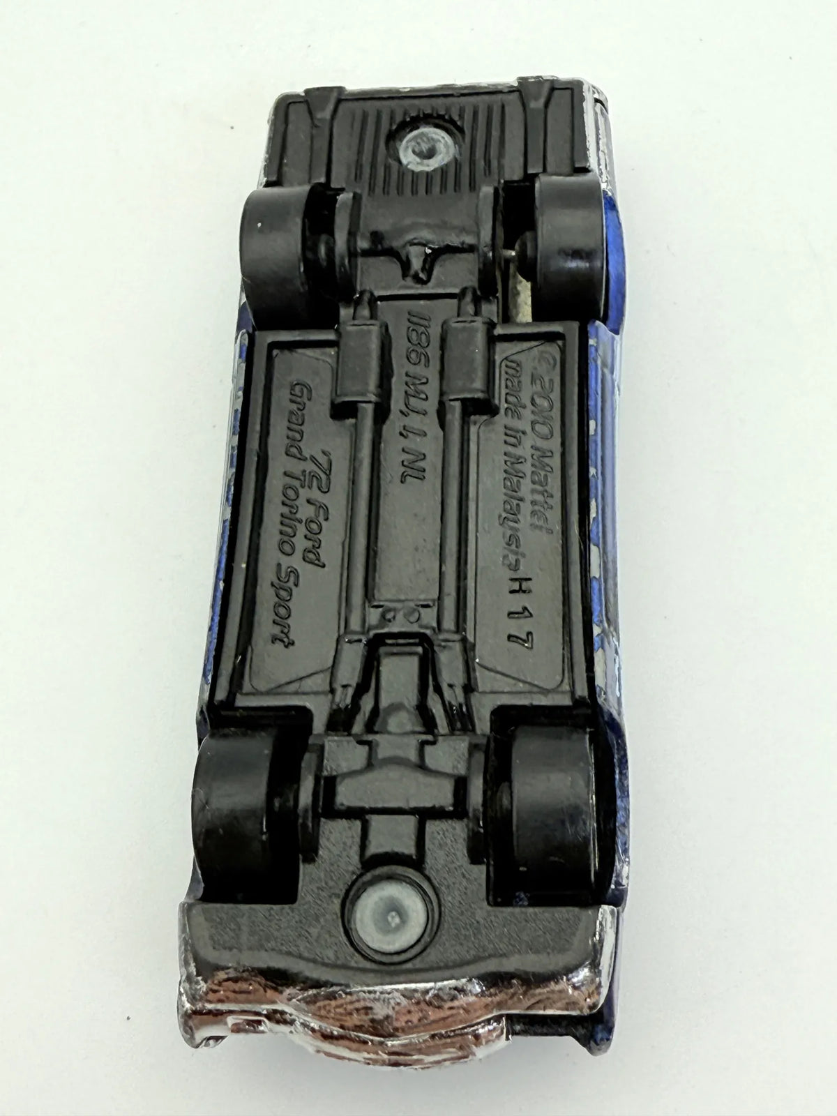 72 Ford Grand Torino Sport Hot Wheels Niebieska 1:64 – zdjęcie 7