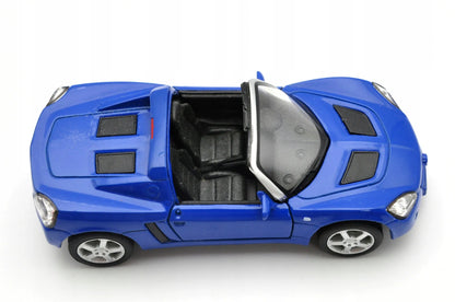 OPEL SPEEDSTER CABRIO, Welly, Die cast NO.42332, Niebieski, 1:34, Resoraki – zdjęcie 7