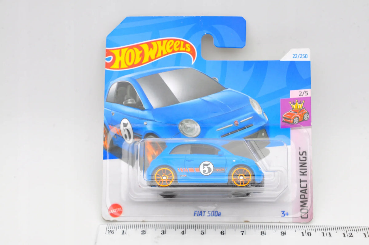 FIAT 500e, Hot Wheels 2024, Die cast HTD03, Niebieski, 1:64, Resoraki – zdjęcie 7