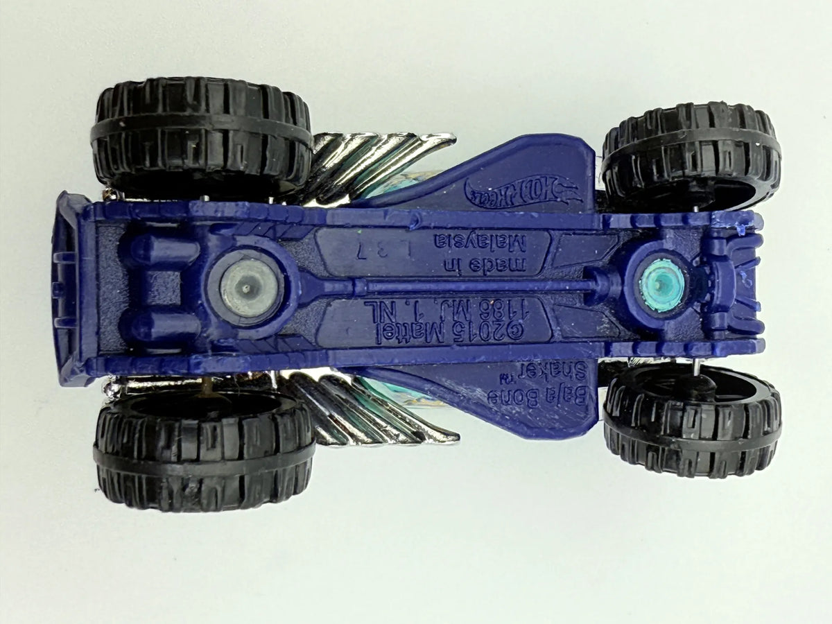 Baja Bone Shaker, Hot Wheels 2015, Die cast, Turkusowy, 1:64, Resoraki – zdjęcie 7