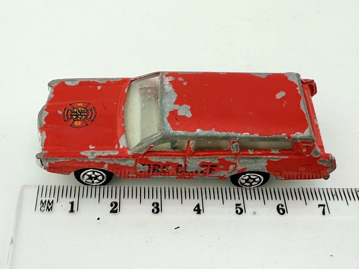 Amerykańskie Kombi Z Lat 70. Straż pożarna Zylmex Czerwony 1:74 – zdjęcie 7