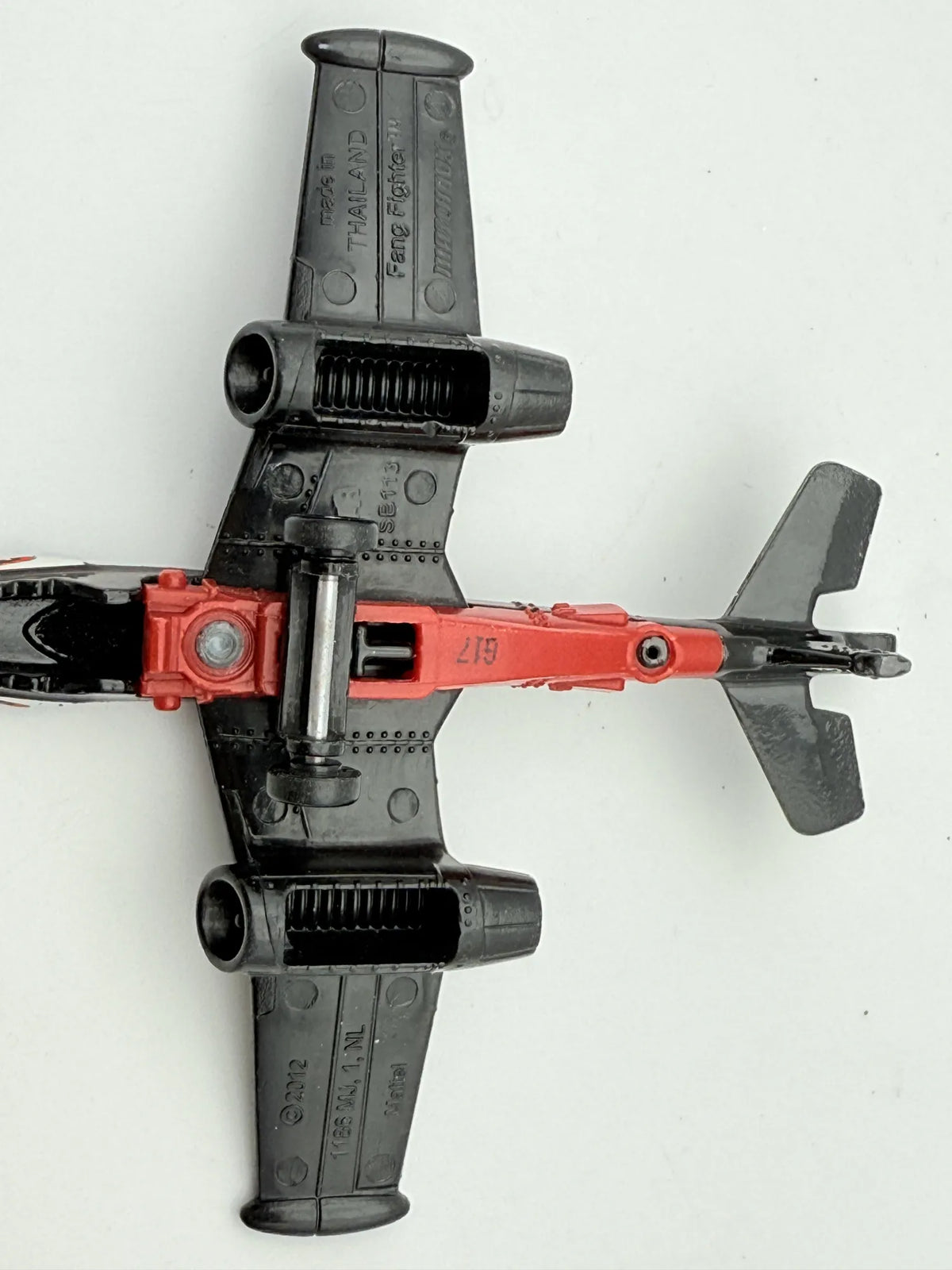 FANG FIGHTER Seria Sky Busters, Matchbox 2012, Die cast SE113, Czarny, 1:64 – zdjęcie 7