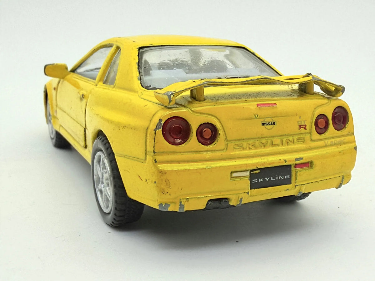 Nissan Skyline Gtr Kinsmart Żółty 1:36 – zdjęcie 8