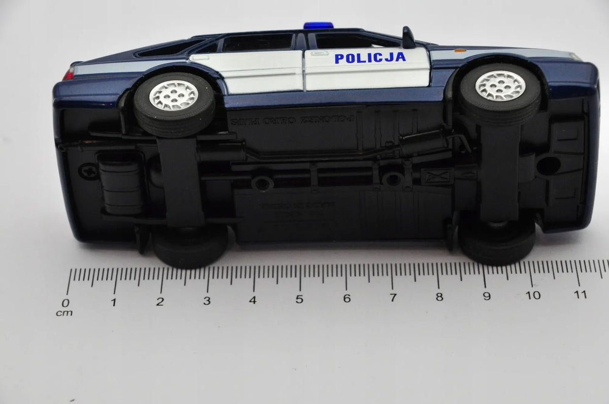 POLONEZ CARO PLUS POLICJA Welly 1:43 Niebiesko-Biały – zdjęcie 8