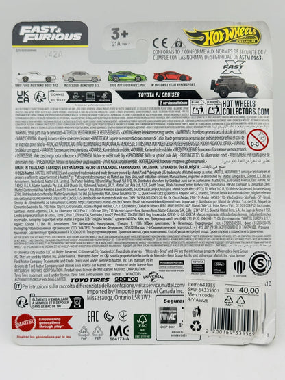 Toyota FJ Cruiser Hot Wheels Fast & Furious 1:64 Blister Szary – zdjęcie 8