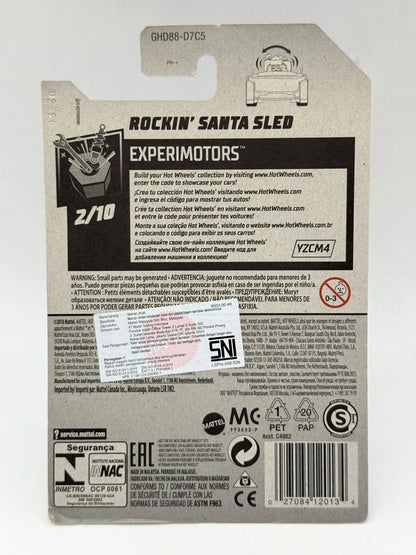 ROCKIN' SANTA SLED Experimentators Hot Wheels 2018 Złoty 1:64 – zdjęcie 8