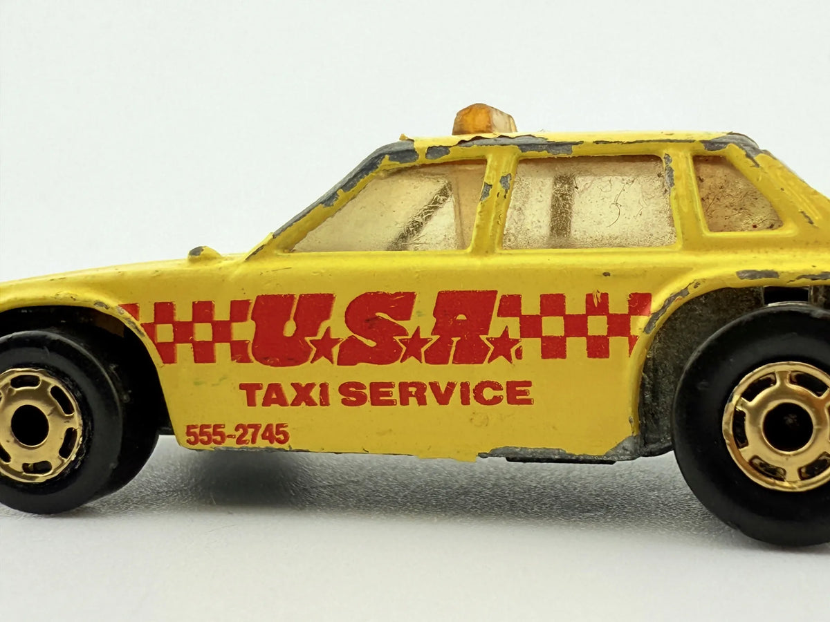 Taxi Service Matchbox Żółty 1:64 Made in England – zdjęcie 8