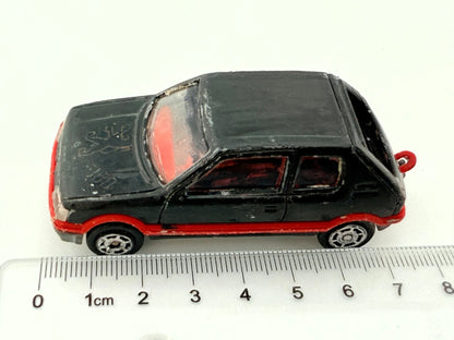 PEUGEOT 205 GTI, Majorette, Made in France, Die cast N 281, Czarny, 1:53 – zdjęcie 8