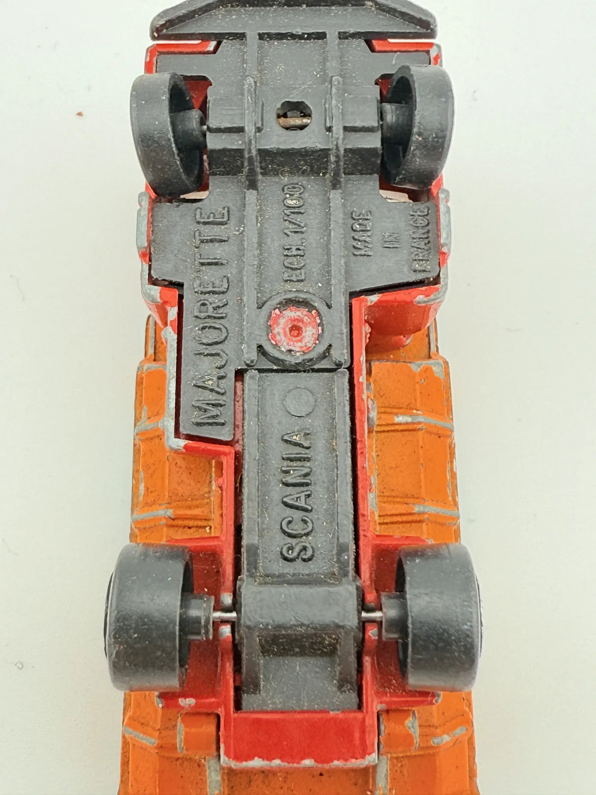 SCANIA, Majorette, Made in France, Die cast, Czerwony, 1:100, Resoraki – zdjęcie 8