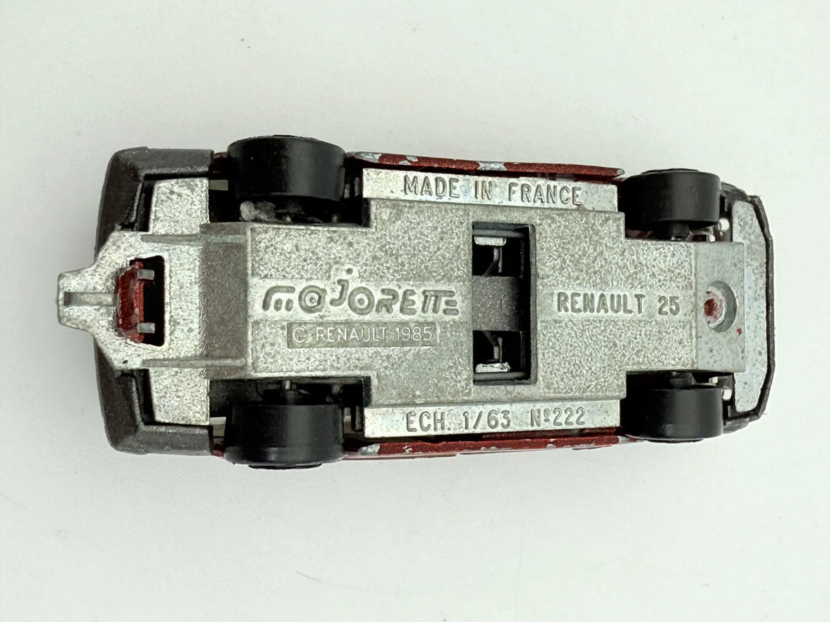 Renault 25 Majorette Czerwony 1:64 Made in Francja – zdjęcie 8