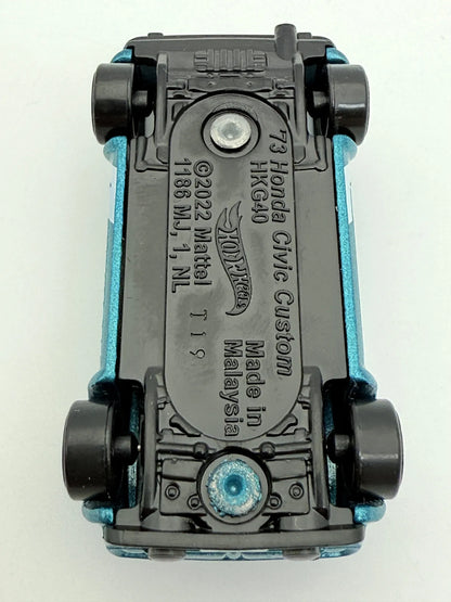 Honda Civic Custom Hot Wheels 2022 Niebieski 1:64 – zdjęcie 8