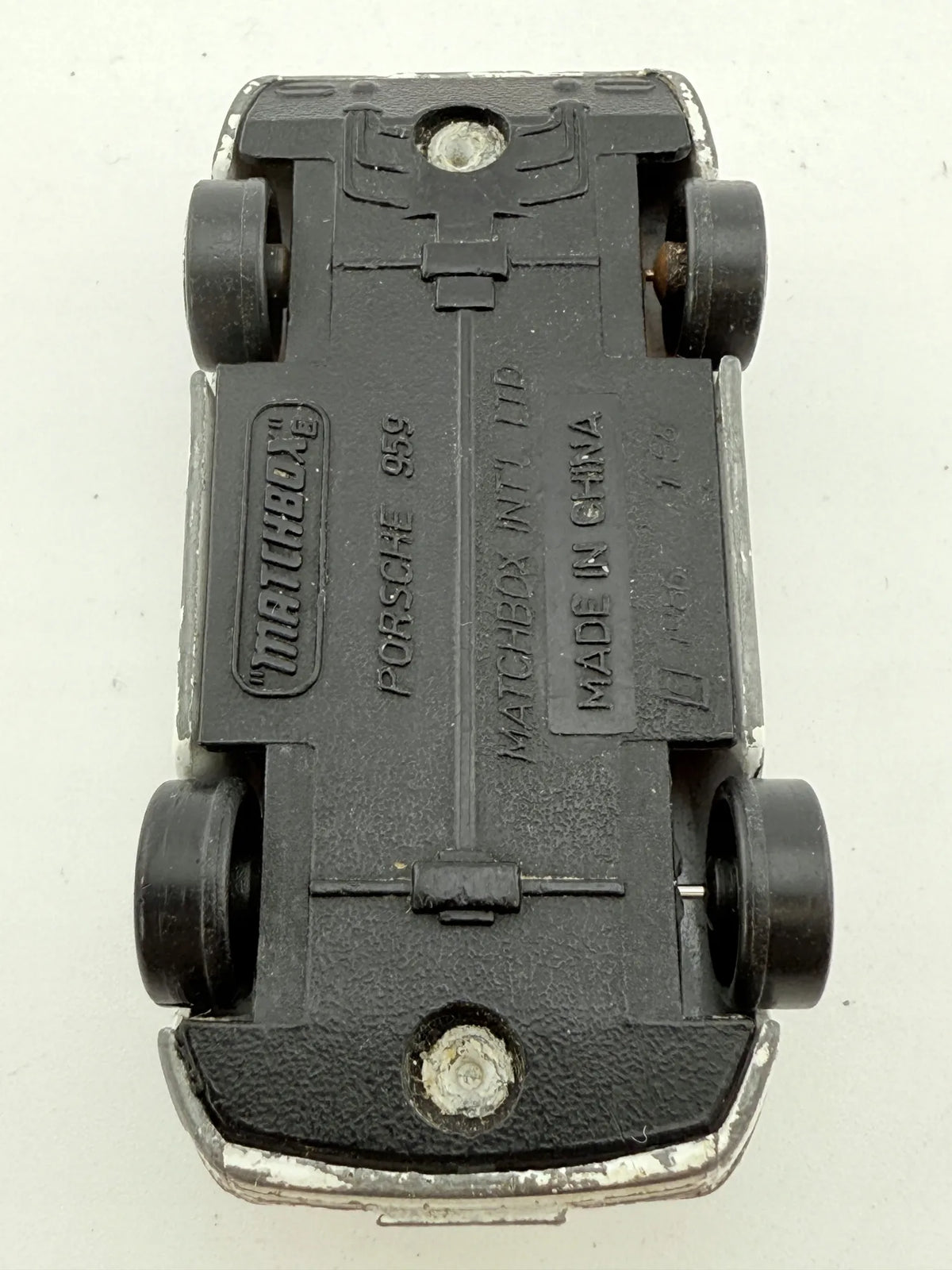 PORSCHE 959, Matchbox, Resoraki, Die cast 19, Biały, 1:64 – zdjęcie 8