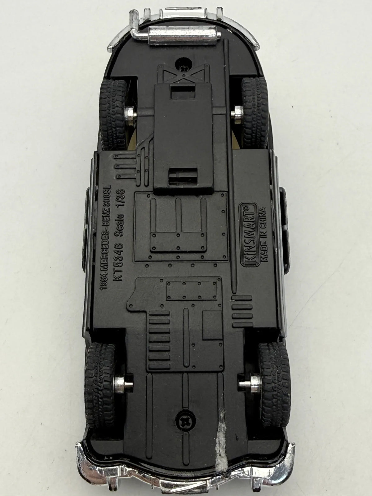 1954 MERCEDES-BENZ 300SL, Kinsmart, Die cast KT5346, Czarny, 1:33, Resoraki – zdjęcie 8