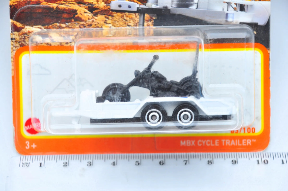 Mbx Cycle Trailer Matchbox 2022 Biały 1:64 – zdjęcie 8
