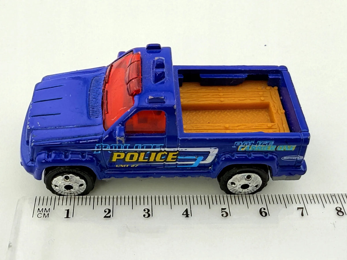 TROOP CARRIER POLICE, Matchbox 2000, Die cast, Niebieski, 1:64, Resoraki – zdjęcie 8