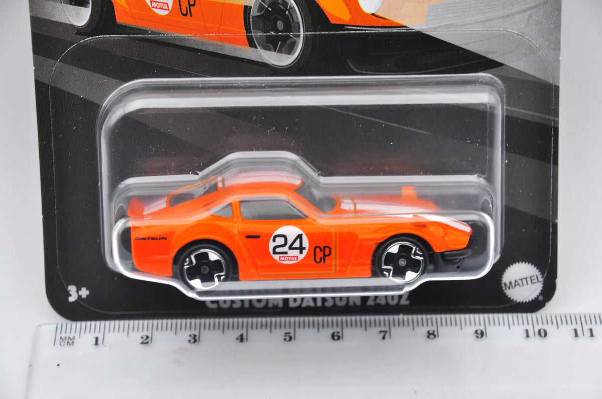 Custom Datsun 240Z Vintage Racing Club Hot Wheels 2023 Pomarań. 1:64 Silver – zdjęcie 8