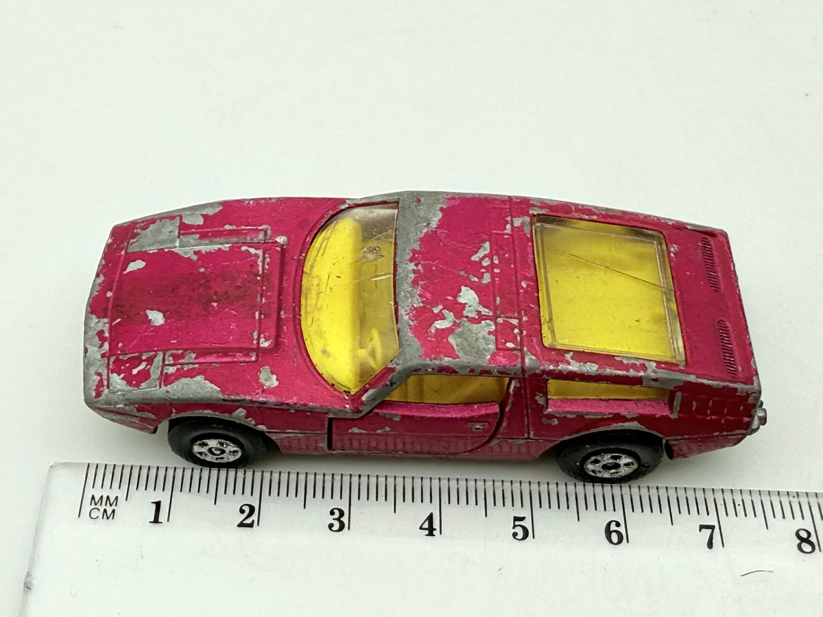Maserati Bora Matchbox Różowy 1:60 Made in Anglia – zdjęcie 8