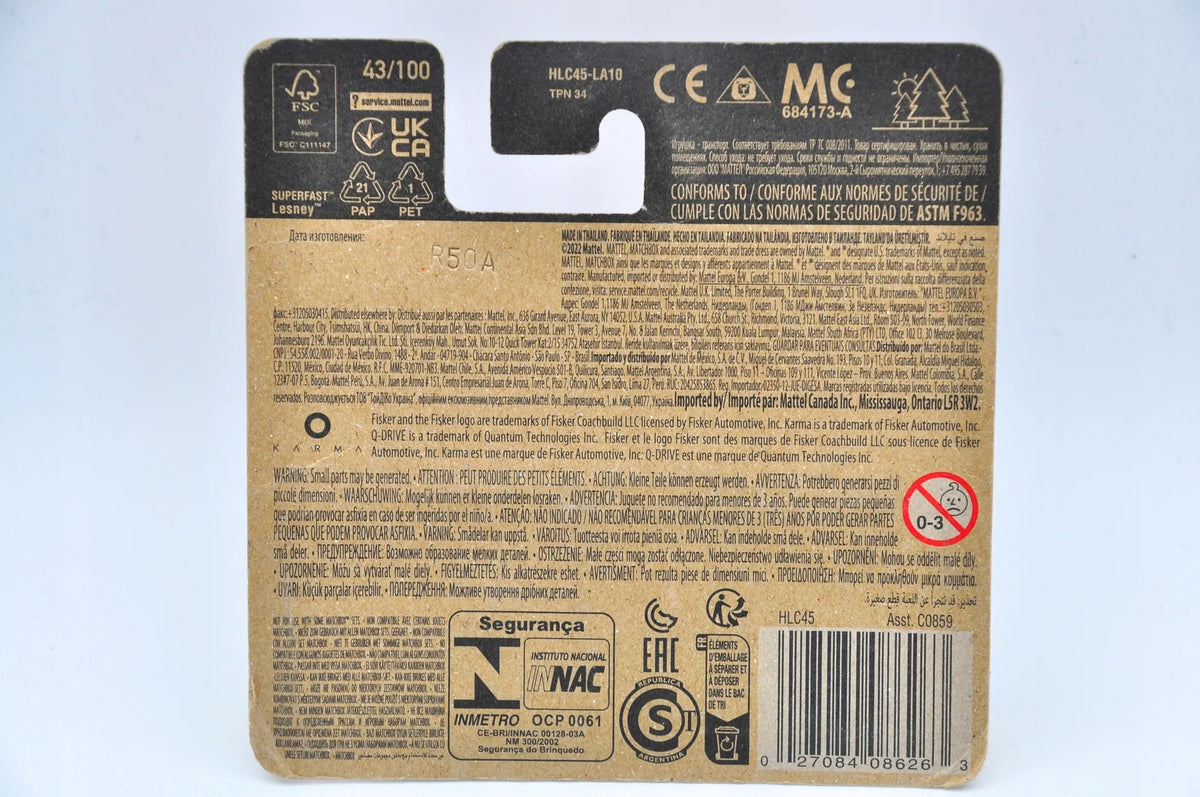 Karma Gs-6 Matchbox 2022 Niebieski 1:64 – zdjęcie 8
