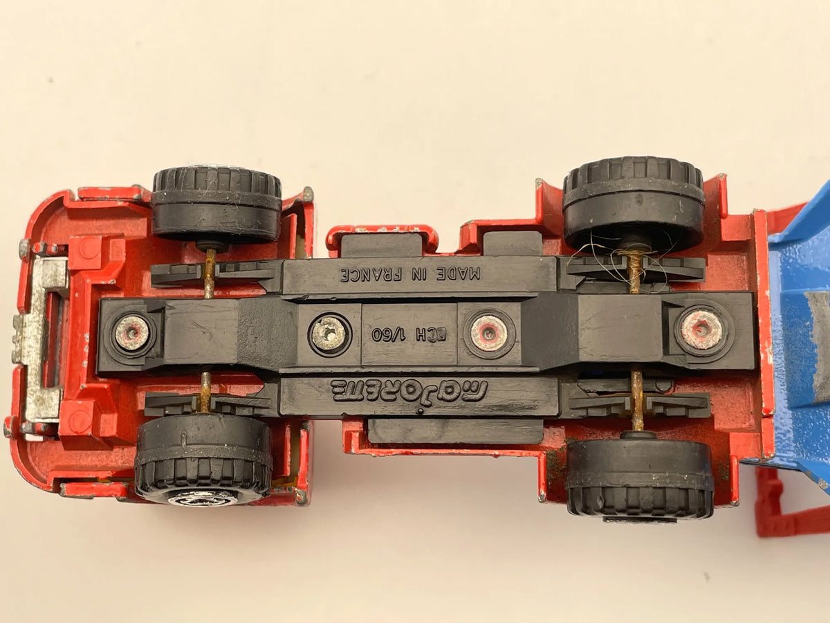CAR TRANSPORTER Renault Saviem, Majorette, Made in France, VINTAGE, 1:60 – zdjęcie 8