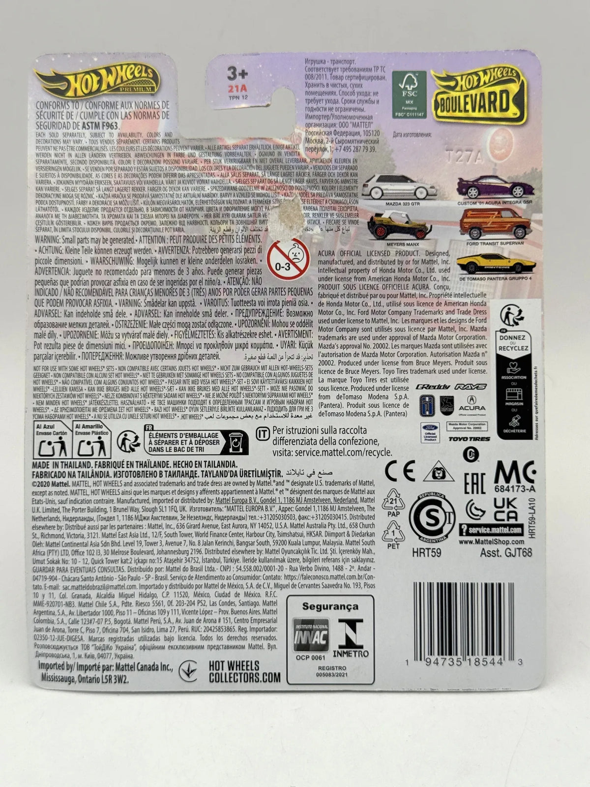 MAZDA 323 GTR Hot Wheels 2022 Biały 1:64 Hatchback – zdjęcie 8