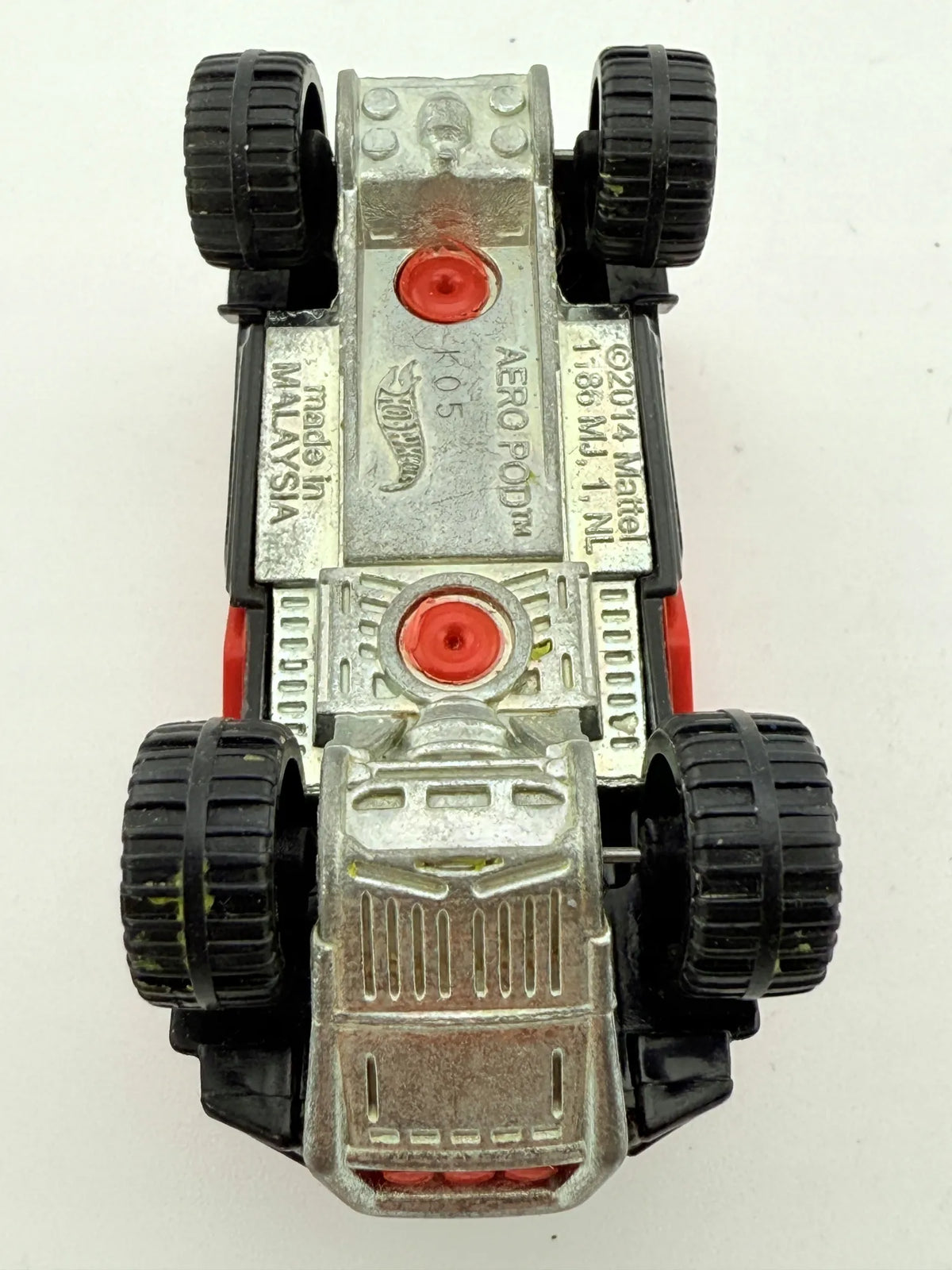 AERO POD, SWAT, Hot Wheels 2014, Resoraki, Die cast K05, Czerwony, 1:64 – zdjęcie 8