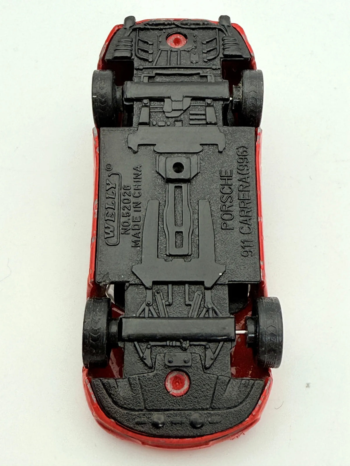 Porsche 911 Carrera (996) Welly Czerwony 1:64 – zdjęcie 8