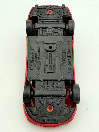 Porsche 911 Carrera (996) Welly Czerwony 1:64 – zdjęcie 8