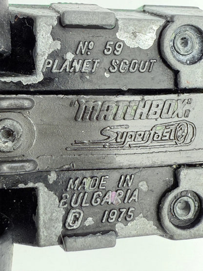 Planet Scout Matchbox 1975 Zielony 1:64 Made in Bułgaria – zdjęcie 8