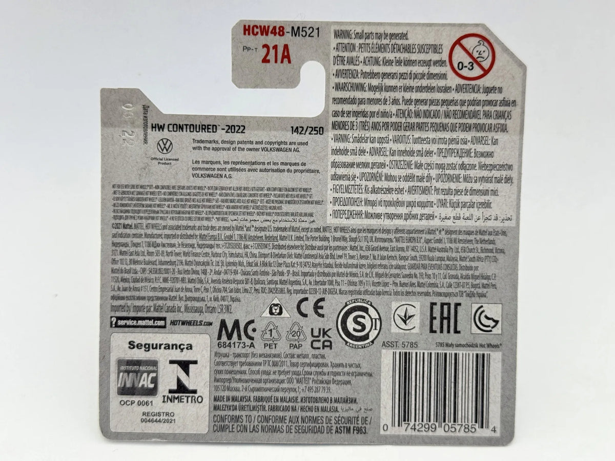 HW CONTOURED Mainline Hot Wheels 2022 Czerwony 1:64 – zdjęcie 8