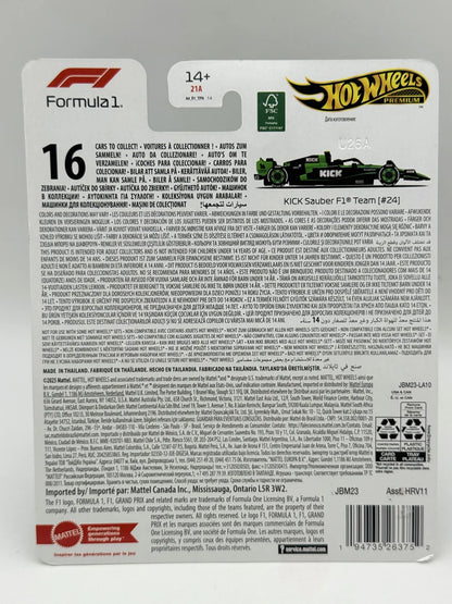 KICK SAUBER F1 TEAM (#24), Hot Wheels 2024, HRV11, Czarny, 1:64, Resoraki – zdjęcie 8
