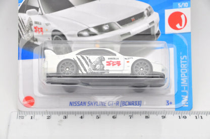 Nissan Skyline Gt-R (Bcnr33) HW J-IMPORTS Hot Wheels 2024 Biały 1:64 – zdjęcie 8