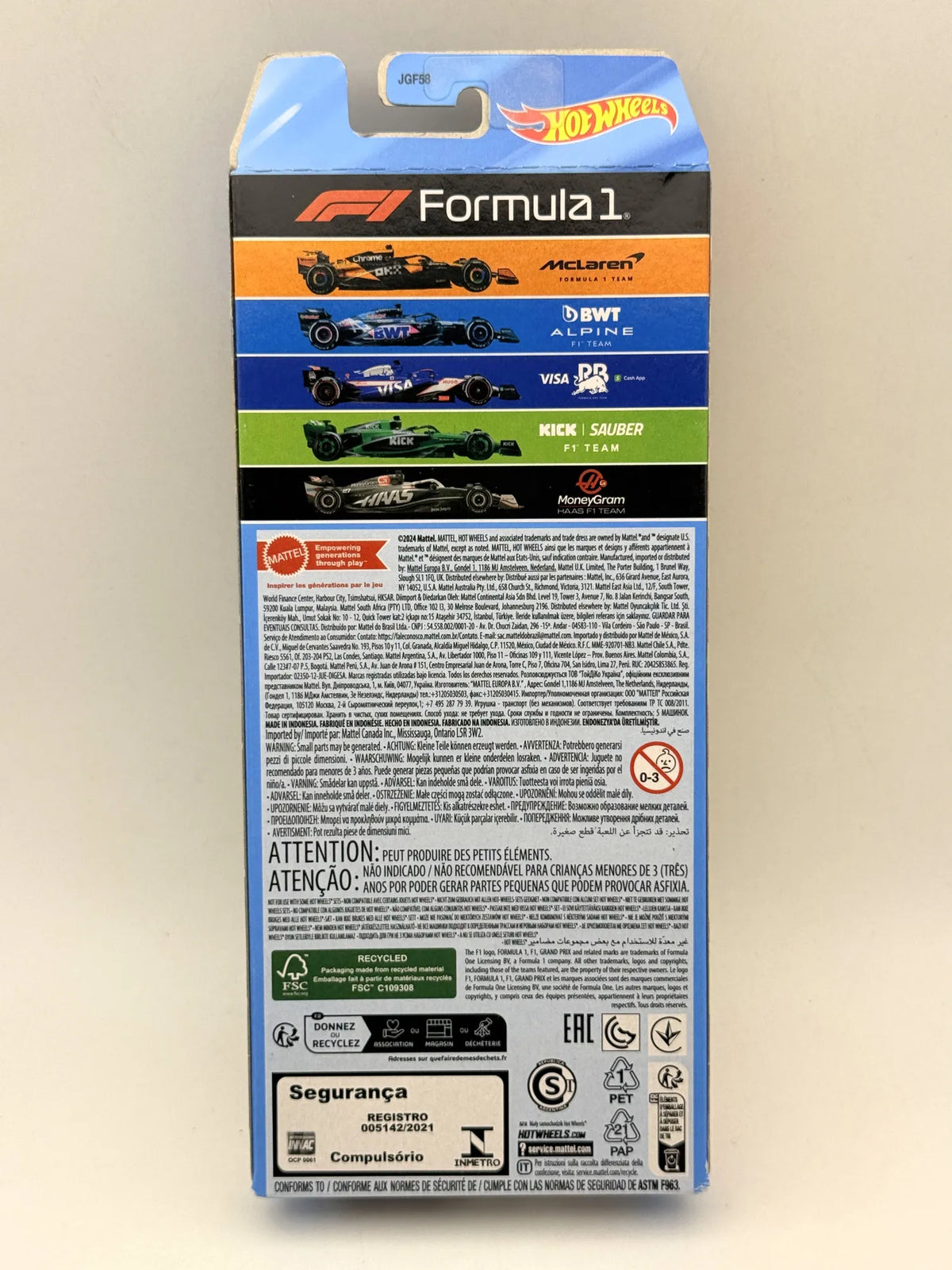 Formula 1 5 Pack 2024 Formula 1 Collection Hot Wheels 2024 1:64 – zdjęcie 8