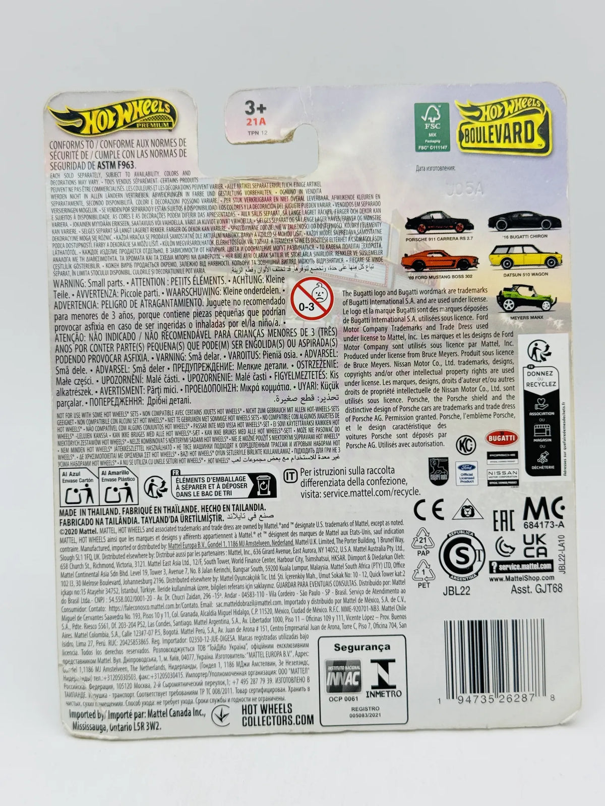 Meyers Manx Hot Wheels 2020 Boulevard 1:64 Buggy Blister Zielony – zdjęcie 8
