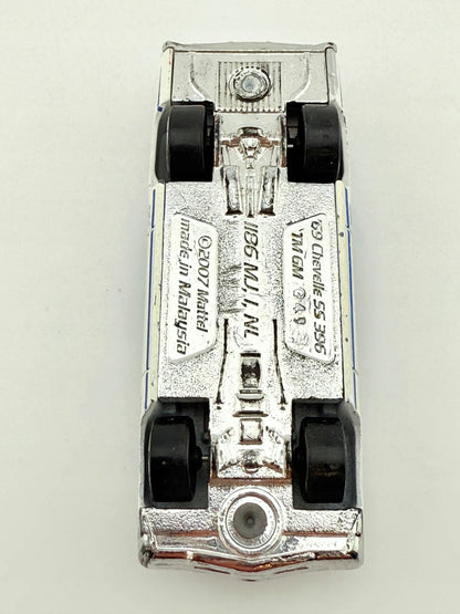 '69 CHEVELLE SS 396 TM GM, Hot Wheels 2007, Resoraki, Die cast, Biały, 1:64 – zdjęcie 8