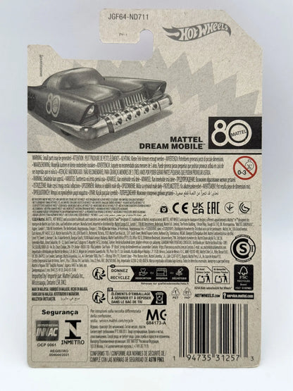 MATTEL DREAM MOBILE, Hot Wheels 2024, Die cast JGF64, Bordowy 1:64 Resoraki – zdjęcie 8
