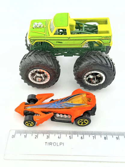 MONSTER TRUCK, Hot Wheels, Resoraki, Die cast Mt, Green, 1:64 – zdjęcie 8