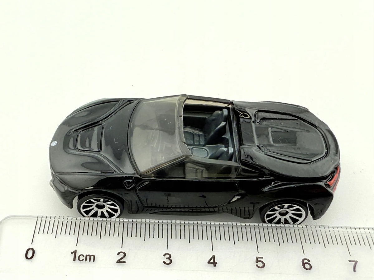 BMW I8 ROADSTER Hot Wheels 2018 Czarny 1:64 – zdjęcie 8