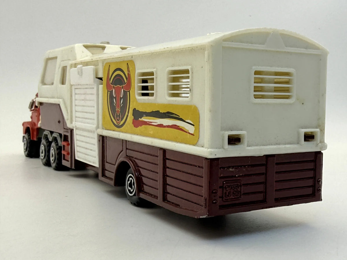 Ciężarówka Koniowóz Naczepowy Majorette 1980 1:60 Made in France – zdjęcie 8