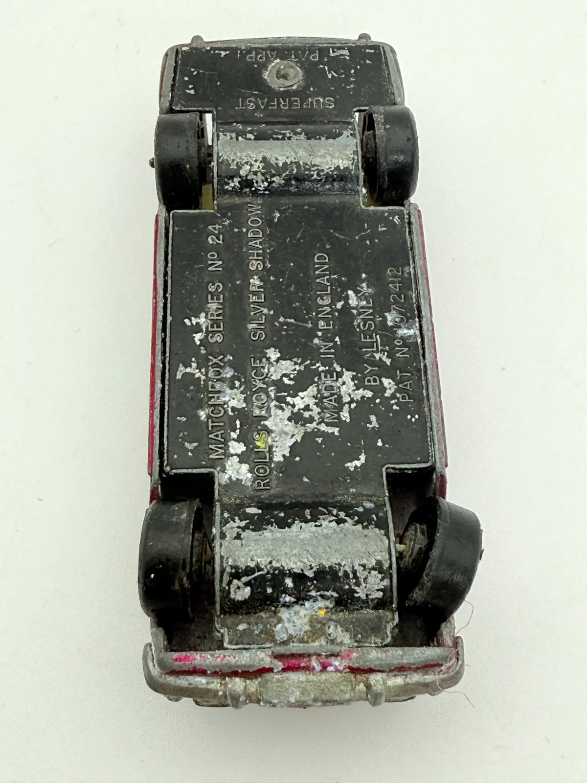 Rolls Royce Silver Shadow Matchbox Czerwony 1:64 Made in Anglia – zdjęcie 8