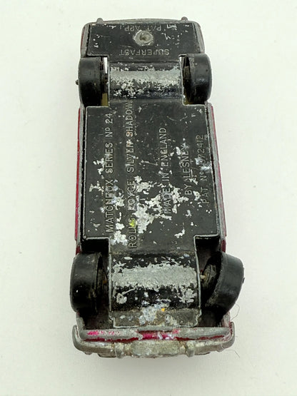 Rolls Royce Silver Shadow Matchbox Czerwony 1:64 Made in Anglia – zdjęcie 8